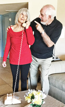 John Crawford and Kathy Miller in Act 3 of Plaza Suite
