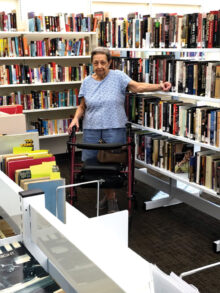 Lucille Sgro, Cottonwood resident, looking for a book