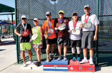 Jamie Noblit, Cottonwood, and Jeff Peck won the Gold Medal in the Mixed Doubles 65-69, 4.0 age division, at the SSIPA West Championship.