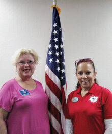 Arizona VFW District Senior Vice President Lynne Pierre and President Melissa Martin