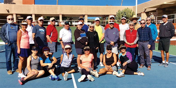A review of activities of CTC includes women's doubles, men's doubles, and, of course, food.