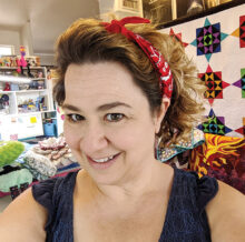Heidi Pridemore from the Whimsical Workshop presents to Desert Threads Quilters.