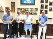 Left to right: George Kothe, Jim Boyes, Mark Bernier, and Don Lewis
