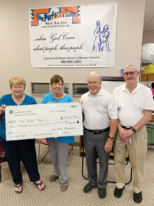 Jeanne Becker, Dr. Rose Saunders, Richard Hawkes, and Frank Gould