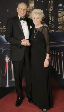 Pictured are Michael and Nancy Rogers entering the ballroom on Jan. 13, 2018, for the Ninth Annual Black and White Ball. We have surely missed the energy and fun Michael and Nancy generate at each dance. We are especially looking forward to greeting attendees as they enter our next dance for the champagne reception that begins a lovely evening of dinner and dancing on Saturday, Nov. 13, at 5:45 p.m.
