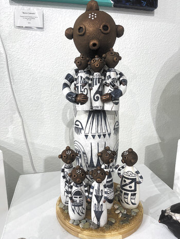 Sample of Gourd Art by Julie Hemer